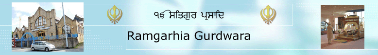 Ramgarhia Gurdwara Home Page
